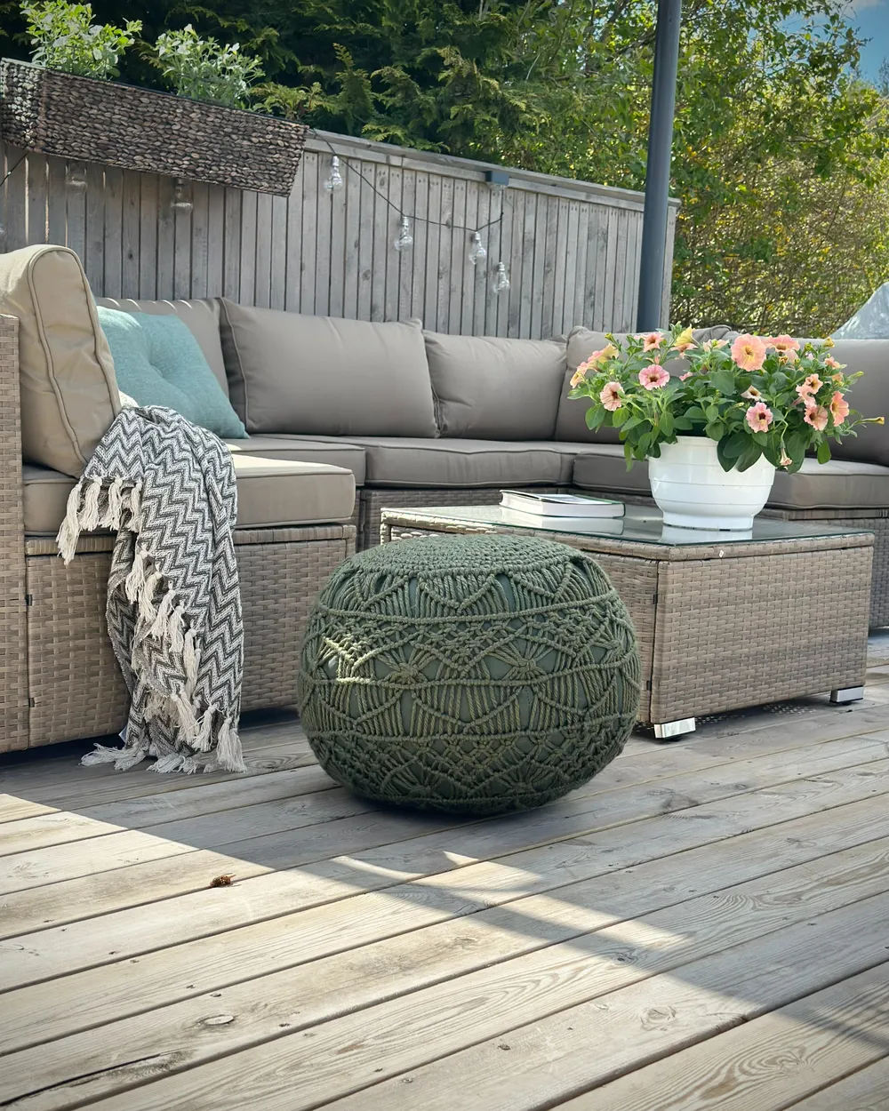 Blumenkübel KAWALA 80 cm Braun_985083