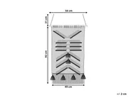 Wandbehang PAKPATTAN Baumwolle 123 cm Schwarz_841440