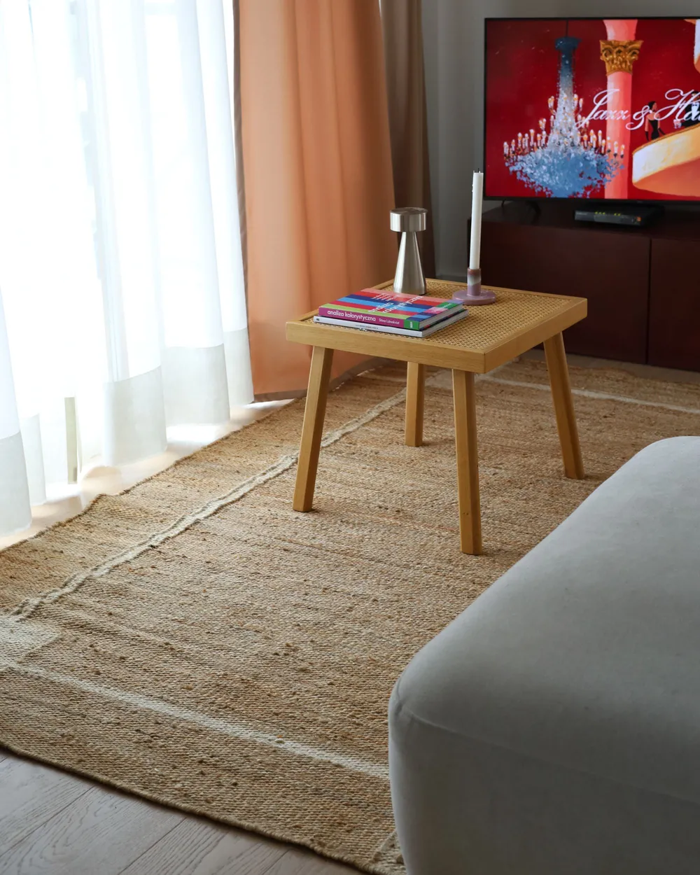 Teppich GONDIA Hellbeige 160 x 230 cm Jute_1085622