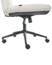 Desk Chair GEDDES Corduroy White_1010163