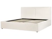 Bett mit Stauraum MOISSAC Bouclé Cremeweiß 180 x 200 cm_928905
