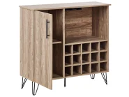 Wine Cabinet ELISTON Light Brown_969171