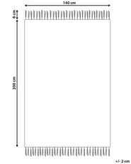 Outdoor Rug YAVU Grey 140 x 200 cm_852524