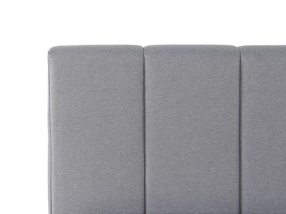 Bett mit Stauraum DREUX Stoff Hellgrau 160 x 200 cm_793234