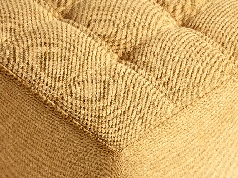 Pouf KANSAS Stoff Gelb_924388