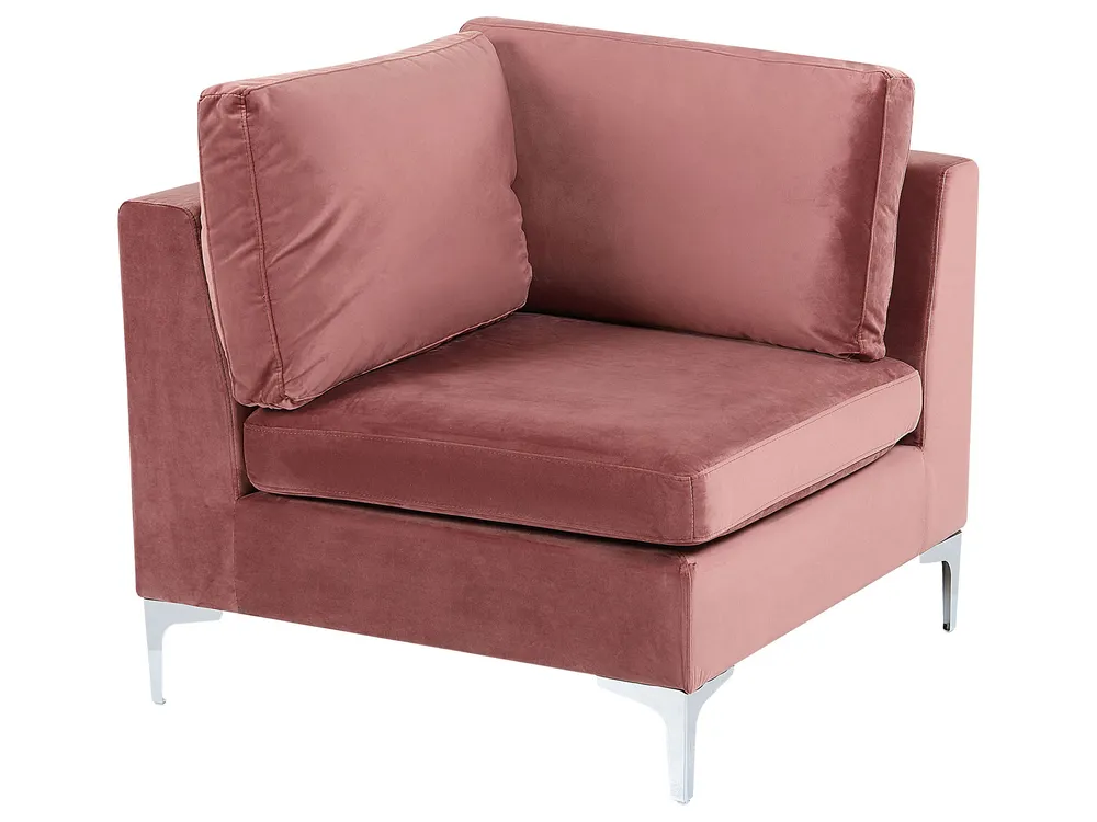 Eckmodul EVJA Samtstoff Rosa