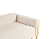 Sofa Bed 3 Seater KVAM with Storage Boucle Light Beige_1021835