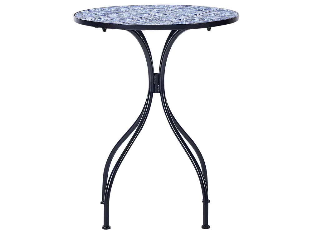 Outdoor Bistrotisch CIGLIANO 60 cm 60 cm Metall Schwarz_919861