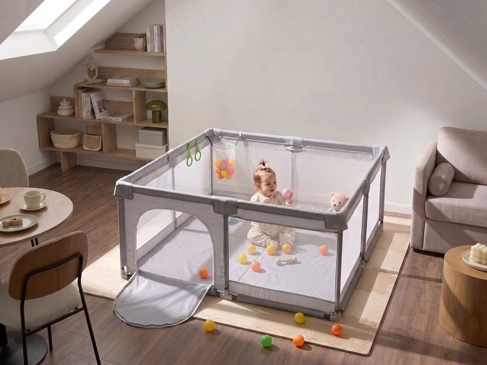 Playpen Fabric TAMBO Grey