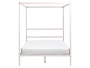 Himmelbett Metall LESTARDS 140 x 200 cm Hellbeige_1165378