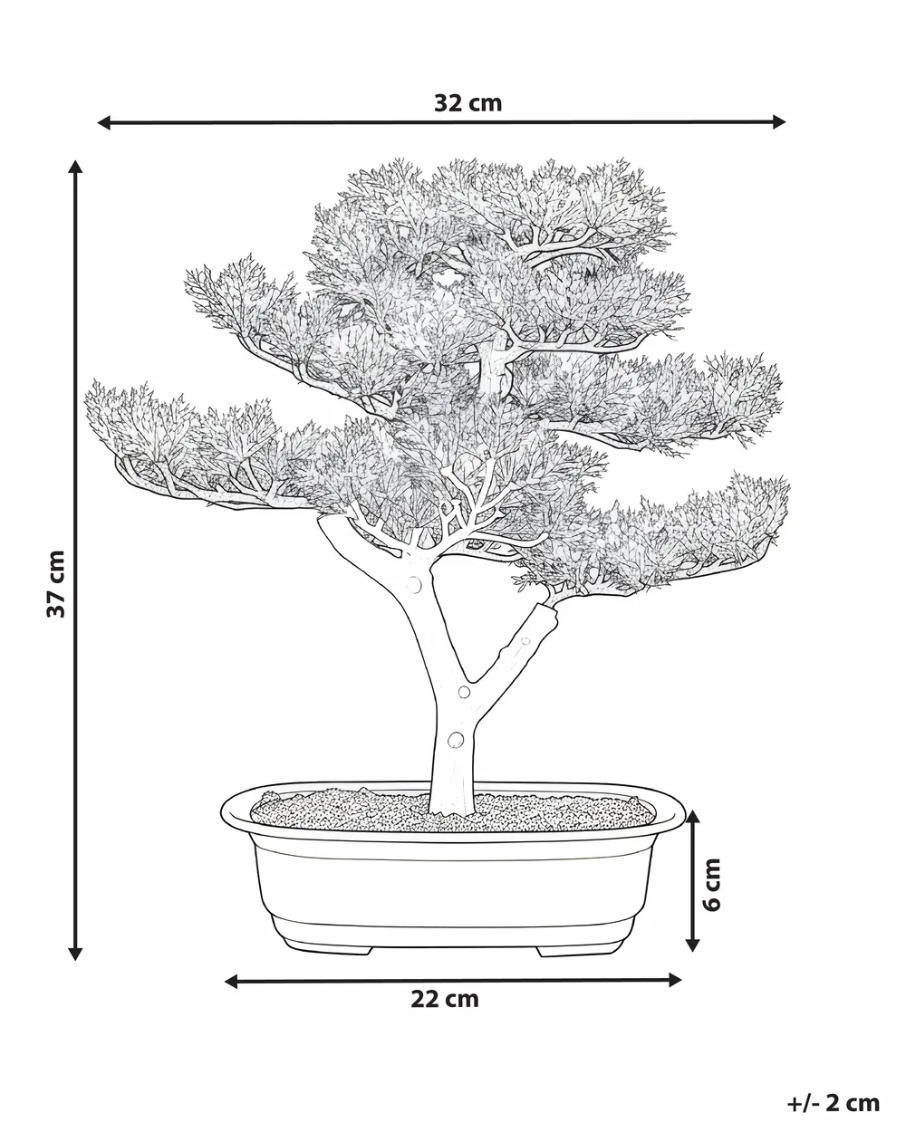 Kunstpflanze PINE 37 cm Grün_1028618