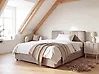 Bett mit Stauraum LAURESSES Stoff Taupe 120 x 200 cm