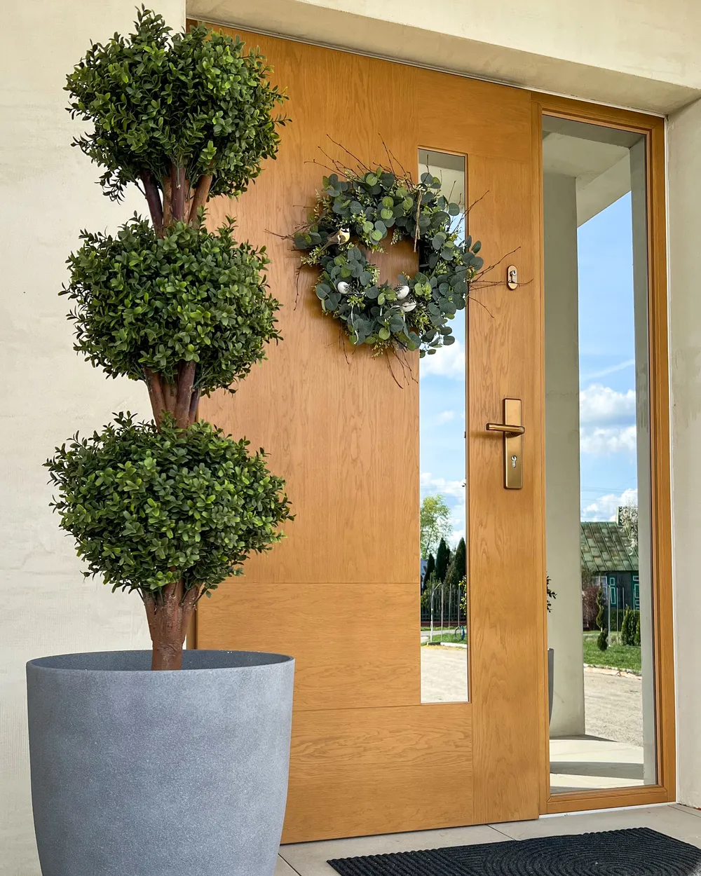 Artificial Plant BUXUS BALL TREE 120 cm Green - Beliani.dk