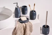 Set de 5 accessoires de salle de bain YARAPA Bleu foncé_996863