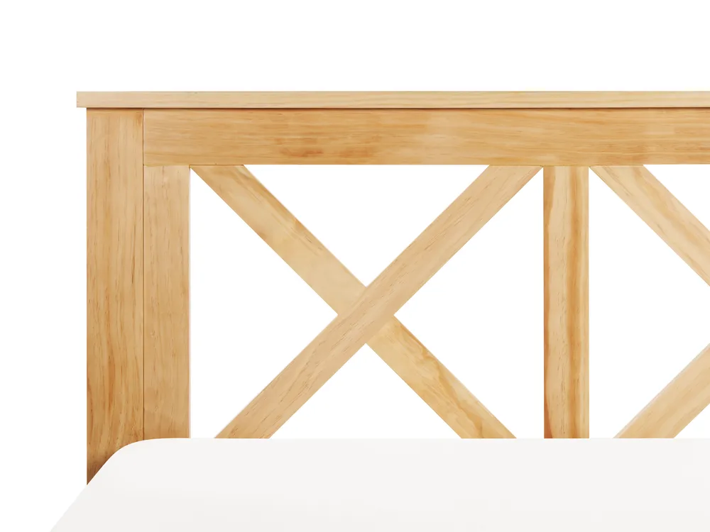 Bett mit Lattenrost Kiefernholz TANNAY 160 x 200 cm Hellbraun_930972