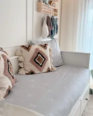 Bettwäsche-Set MORNINGSIDE 200 x 220 cm Baumwollsatin Grau_979651