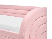 Ausziehbett Bouclé ALBIAC 90 x 200 cm Pastellrosa_1069071