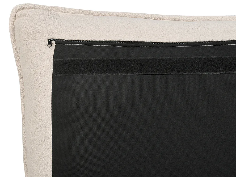 Bett mit Stauraum BAJONNA Stoff Hellbeige 160 x 200 cm_912478
