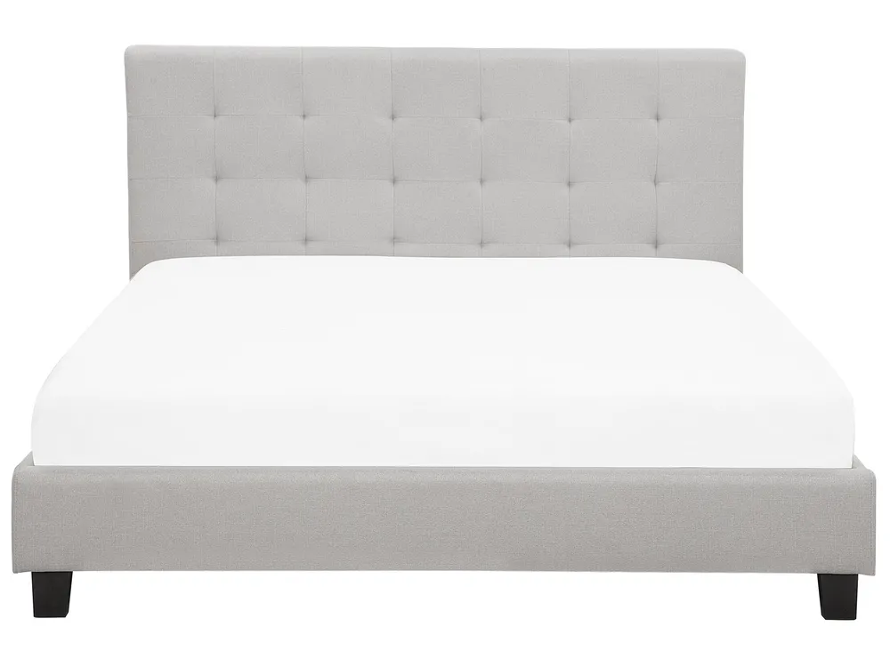 Wasserbett Stoff LA ROCHELLE 180 x 200 cm Hellgrau_844854