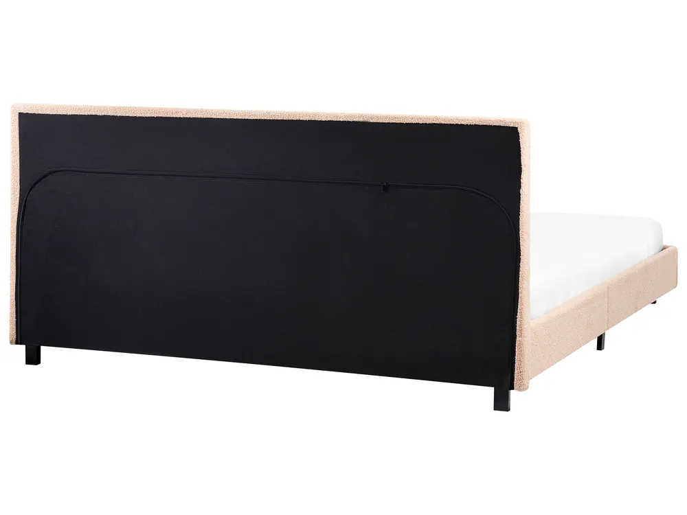Wasserbett Bouclé ALBI 180 x 200 cm Beige_972023