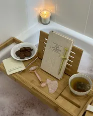 Bathroom Tray LOWES Bamboo Light Brown_937915
