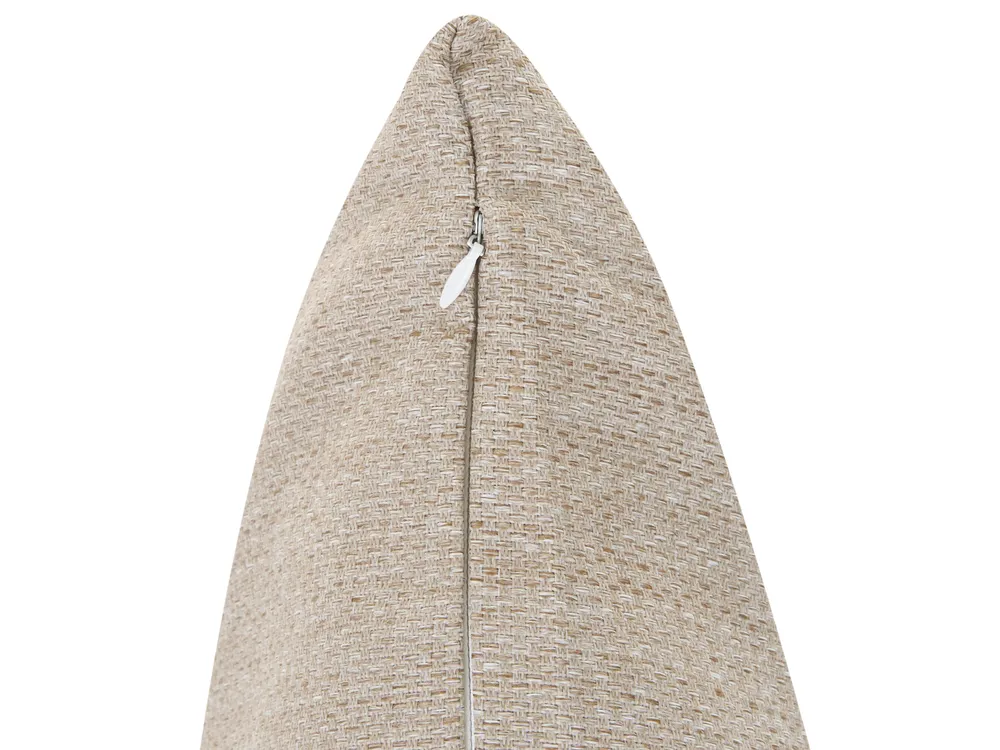 Set van 2 tuinkussens CARYOTA effen 45 x 45 cm Beige_1125154