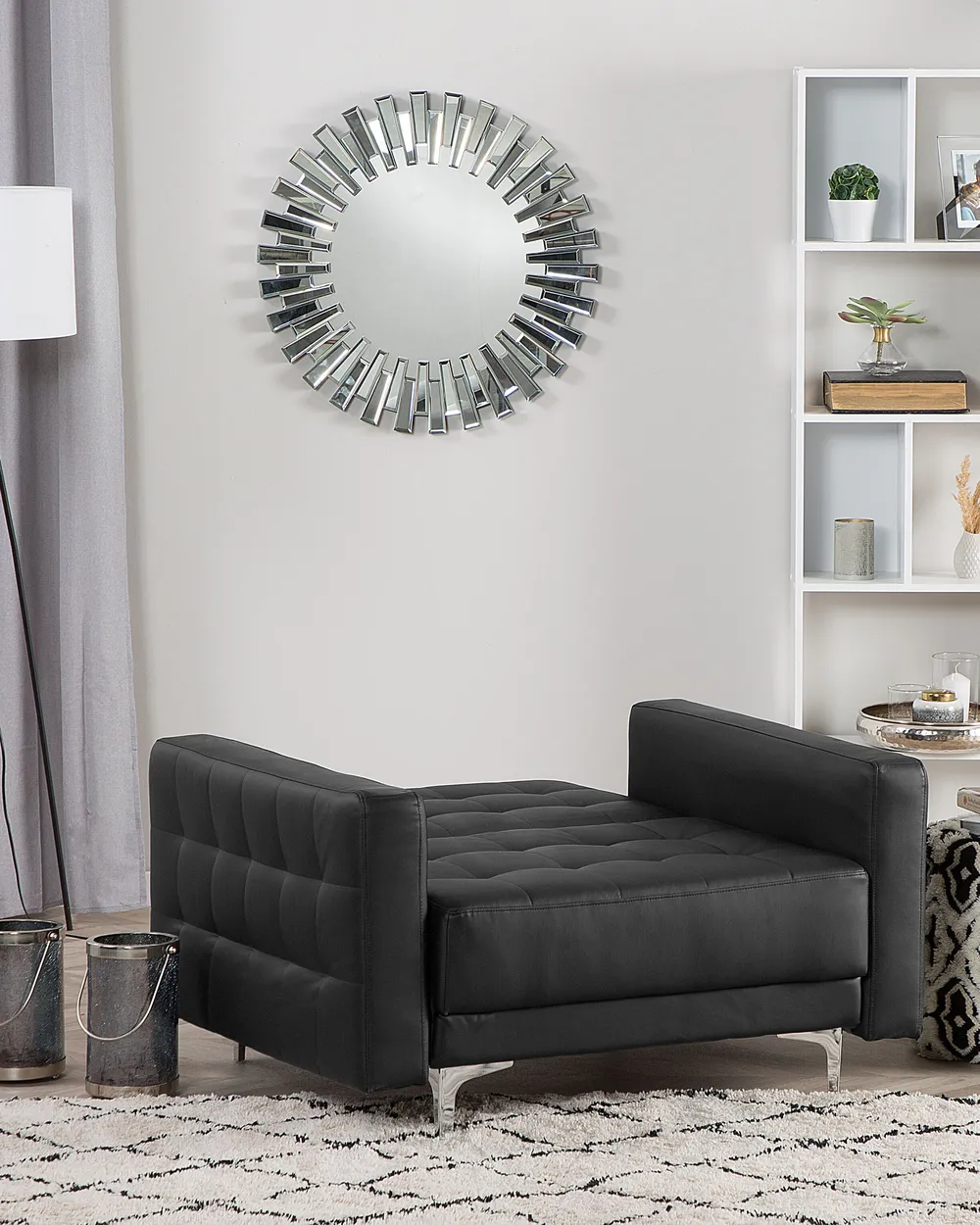 Sessel ABERDEEN Kunstleder Schwarz_715752