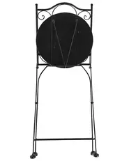 Gartenstuhl 2er Set CIVITA Metall Schwarz_919776
