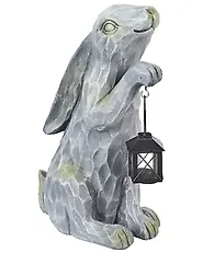 Gartenfigur ARGILLY 37 cm Grau_1178936