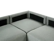 Modular U-Shape Sofa 8 Seater MESNALI Fabric Green_1046807