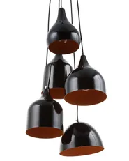 Pendant Lamp SAVIO Metal Golden Brown Black_690962