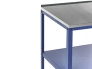 2 Piece Outdoor Kitchen Set with Sink VILAMA Blue Metal_974686