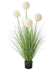 Kunstpflanze SNOWBALL BUSH 120 cm Weiß_1018402
