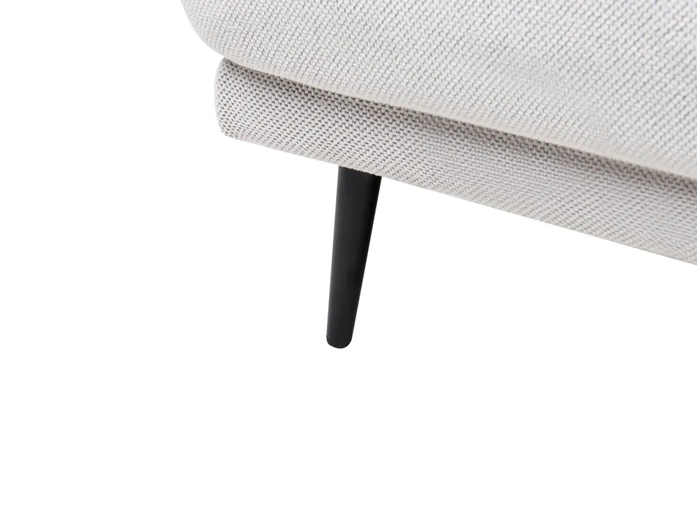 Ecksofa 3-Sitzer VARDE Stoff Cremeweiß rechtsseitig_966010