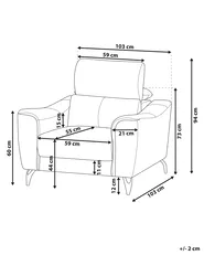 Armchair NARWIK Leather Brown_756739