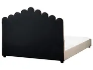 Wasserbett Samtstoff VINCENNES 160 x 200 cm Taupe_974801