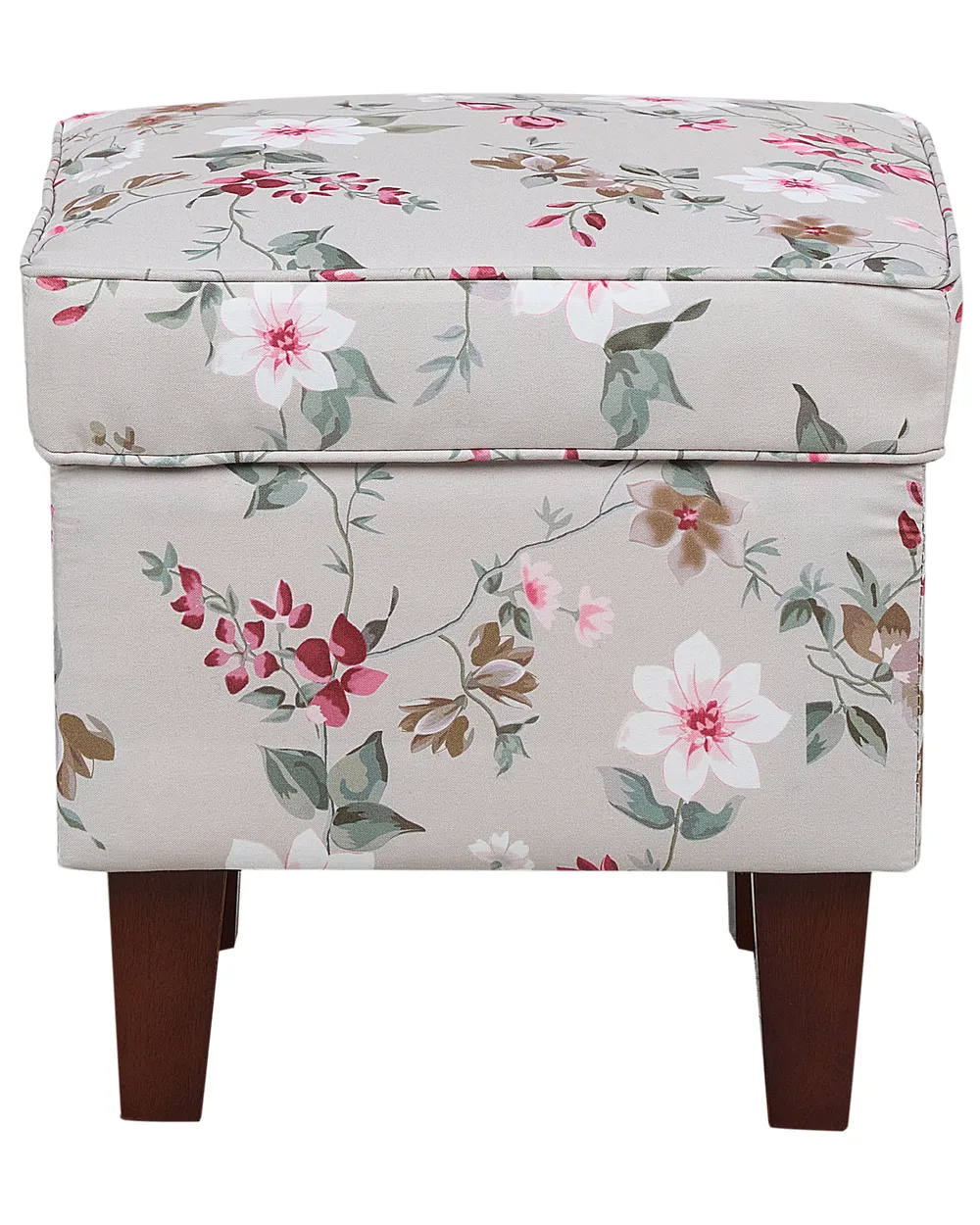 Wingback Chair HAMAR with Footstool Fabric Light Grey_794149