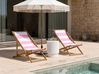 Ersatzstoff für Sonnenliege 2er Set ANZIO/AVELLINO 113 x 44 cm Rosa
