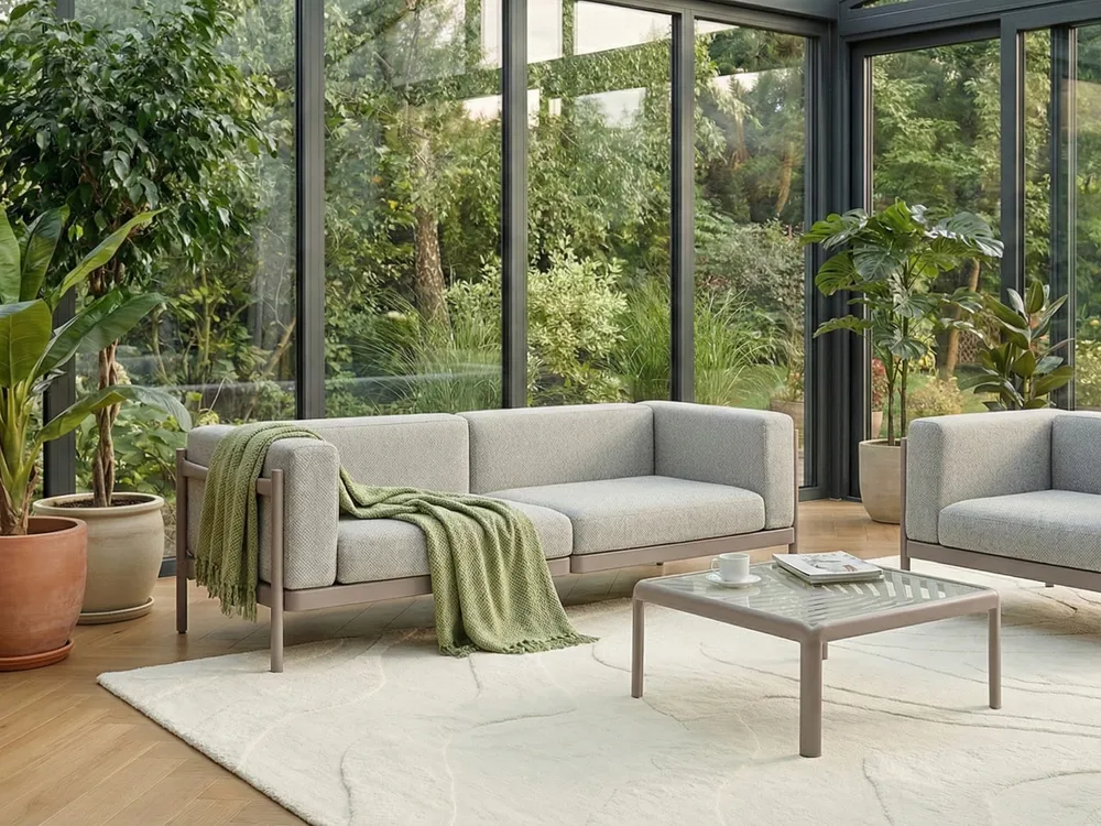 Gartensofa 2-Sitzer FERRETTI Taupe_1057966
