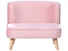 Kids Sofa RISBY Velvet Pink