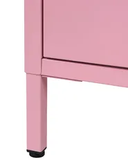 Nachttisch mit 2 Schubladen MALAVI Metall Rosa_1108322