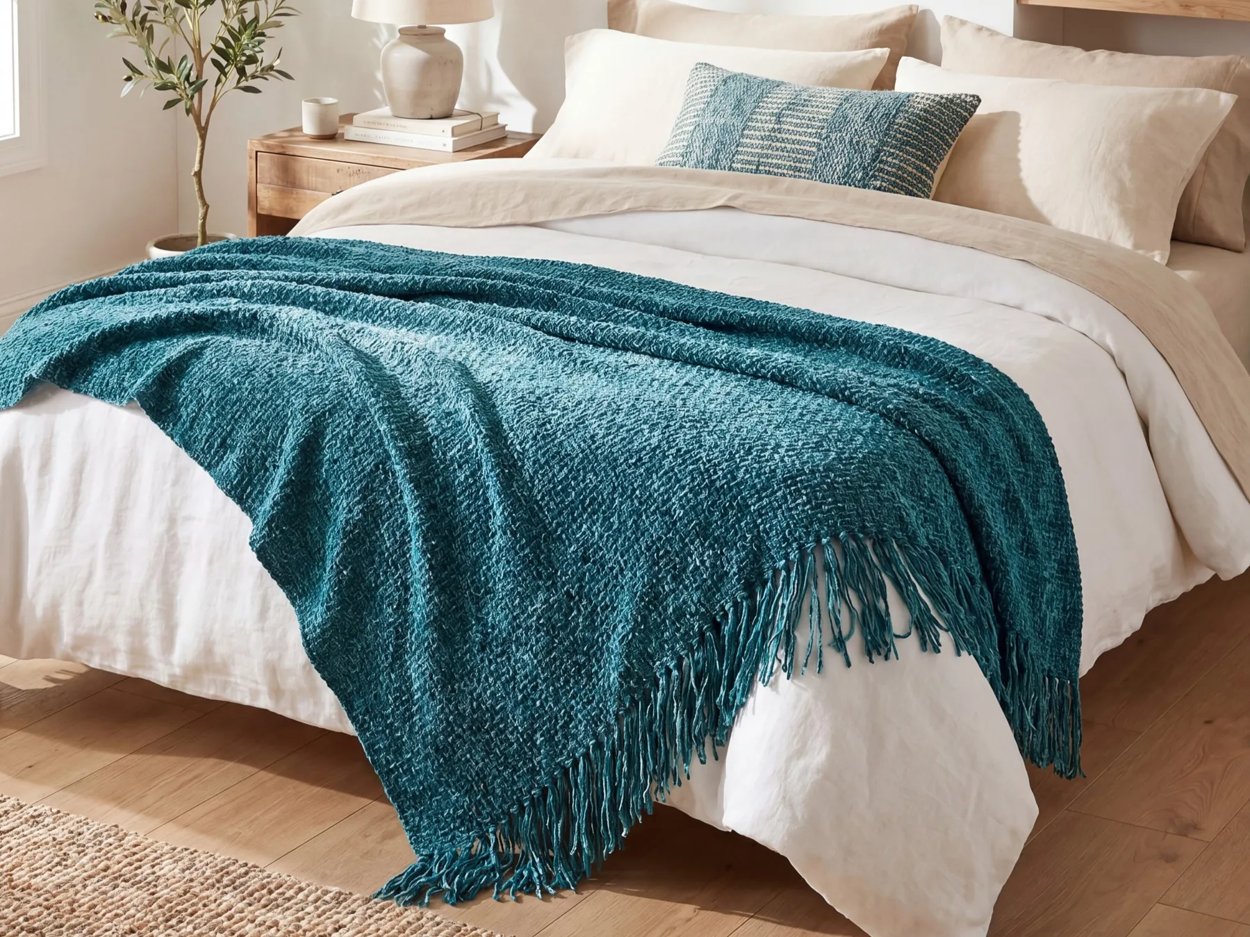 Blanket HAMAT 150 x 200 cm Emerald Green_787155