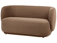Sofa 3 Seater MELLOSA Fabric Brown_1197337