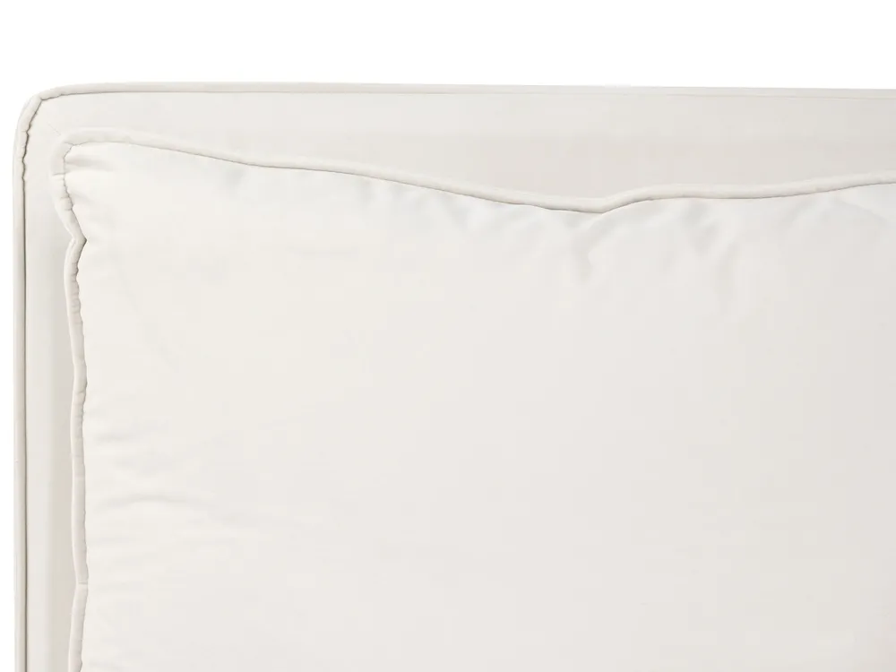 Bett mit Lattenrost Stoff BAJONNA 180 x 200 cm Hellbeige_1010716