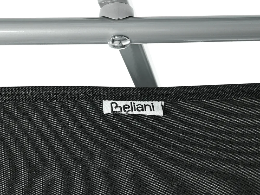 Sonnenliege FOLIGNO mit Relaxfunktion Metall Schwarz_995198