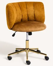 Desk Chair PELORA Corduroy Mustard_1136160