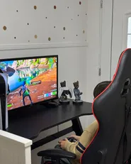 Gaming-Tisch DARFUR 120 cm 60 cm RGB LED Schwarz_962172