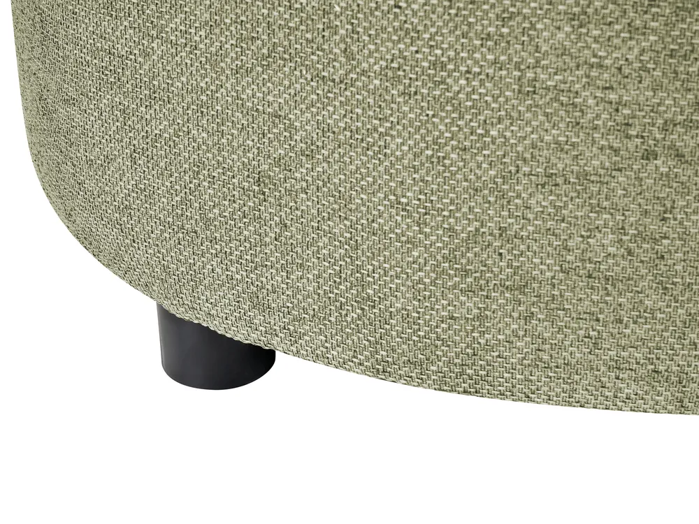 Sofa 3 Seater BLAVAND Fabric Olive Green_1061497