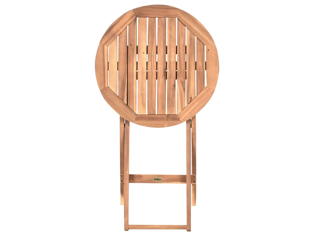 Bistro Set RIVAROTTA Acacia Wood Brown/ Black_987029