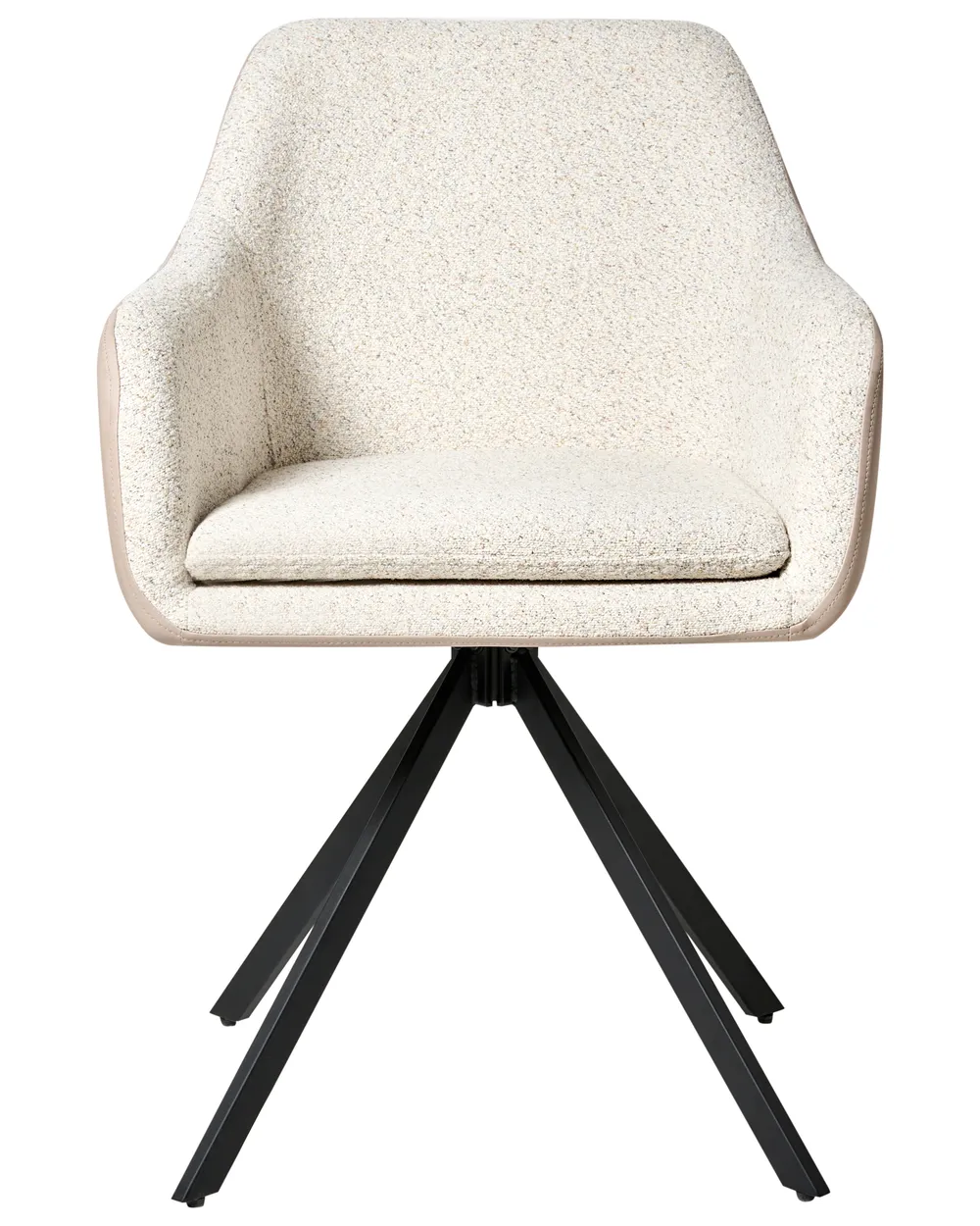 Esszimmerstuhl 2er Set LITHIA Bouclé Hellbeige_986901
